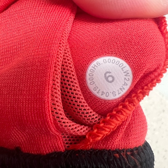 Lululemon Energy Bra Ombre Speckle Stop Jacquard EB Black Thermal Red (Size 6) - Picture 10 of 13